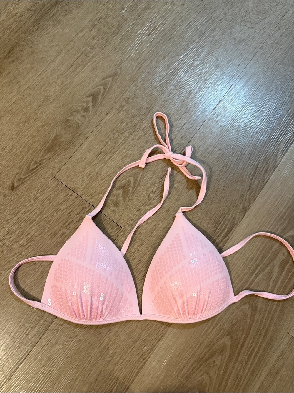 Xhilaration Pink Trim Bikini Top